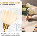Bathroom Light Fixtures, 3-Light Gold Vanity Light Fixtures - Image 6