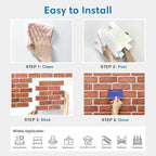 COMSTICKC 3D Faux Brick Wall Panel Peel and Stick, Not Real Brick, Ultra-Light - Image 8