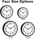 Roymnie Atomic Wall Clock 12 Inch, Modern Clock Battery Operated Classic Analog - Image 5