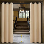 NICETOWN Closet Curtain for Bedroom Door, Faux Folding Accordion Doors - Image 2