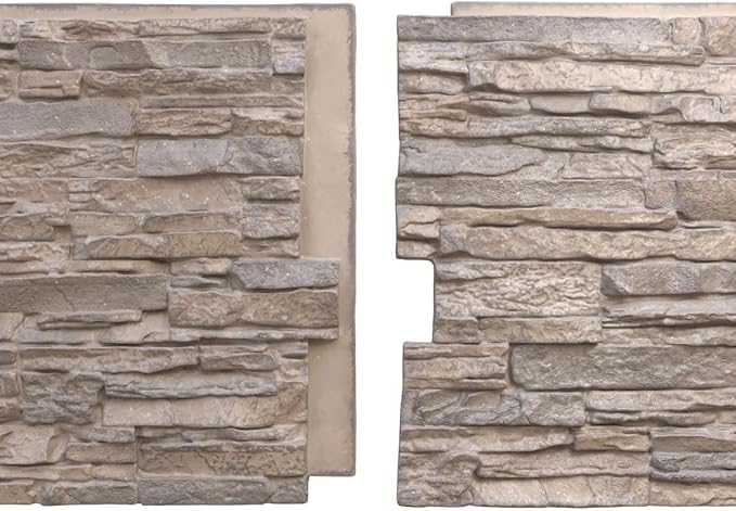 EverStone Canyon Ridge Faux Stone Panel, 45 3/4"W x 24 1/2"H x 1 1/4"D - Image 8