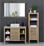 AAZZKANG Wall Mirror with Rectangle Wood Frame Large 28"x20" Rustic Decorative - Image 6