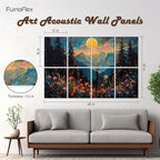FurnoFlexArt Acoustic Panels Tiles Decorative Room Sound Proof Foam Absorbing - Image 2