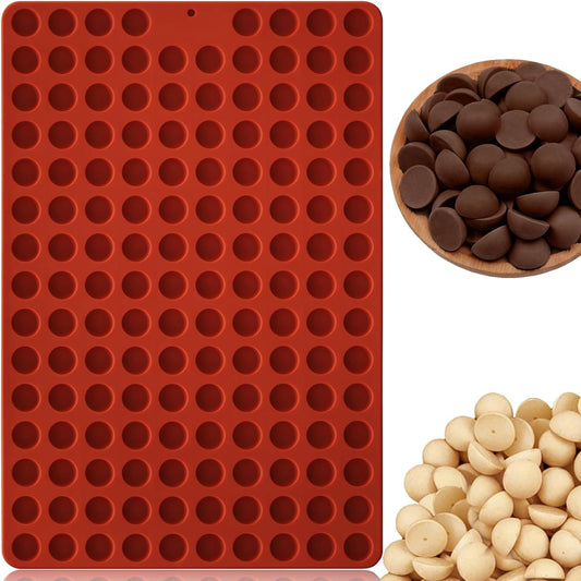 HKNMTT Mini Semi Sphere Shape Molds Silicone, 148 Cavities Round Baking Moulds for Dog Treats Snack Candy Chocolate Chip Cookie Wax Yogurt Melts, Oven Safe Small Half Ball Pellet Sheets