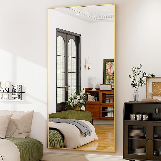 GLSLAND 76"x34" Full Length Mirror Extra Large Hanging or Leaning Rectangle - Image 3