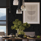 Black Peel and Stick Wallpaper Floral Black Wallpaper 17.7inch x 196.8inch - Image 4