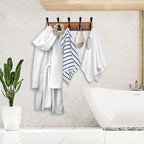 Kuhome Coat Rack Wall Mount Wooden Hat Rack - Image 5