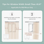 GoDear Design Shimmering Adjustable Sliding Panel Track Blinds, Vertical Window - Image 9