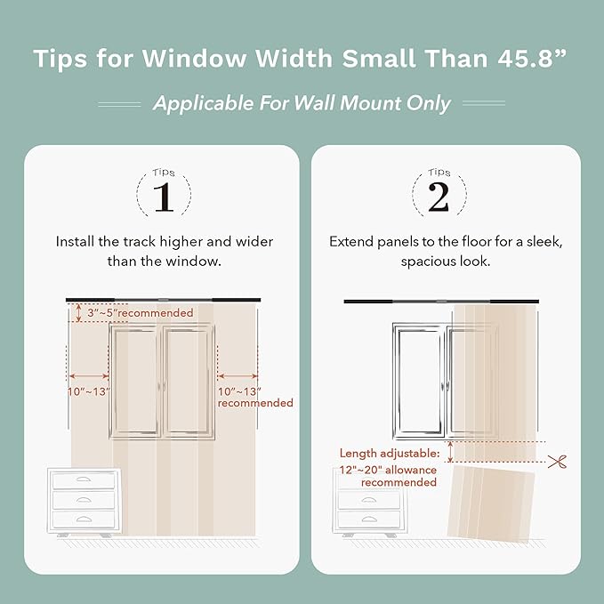 GoDear Design Adjustable Sliding Panel Track Blinds, Vertical Blinds, Room - Image 9