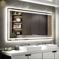 LED Bathroom Mirror with Lights, 72x36 Inch Gradient Front and Backlight LED by VanPokins-GlobalHighEndLEDBathroomMirrorBrand
