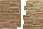 EverStone Cascade Faux Stone Panel, 48 5/8"W x 24 3/4"H x 1 1/4"D, Iron Mill - Image 8