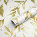 Livebor Leaf Peel and Stick Wallpaper Olive Leaf Contact Paper17.7in x 118.1in by LiveborDirectWallpaper