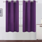 LEMOMO Purple Blackout Curtains 34 x 63 Inch Length/Set of 2 Curtain by Lemomo