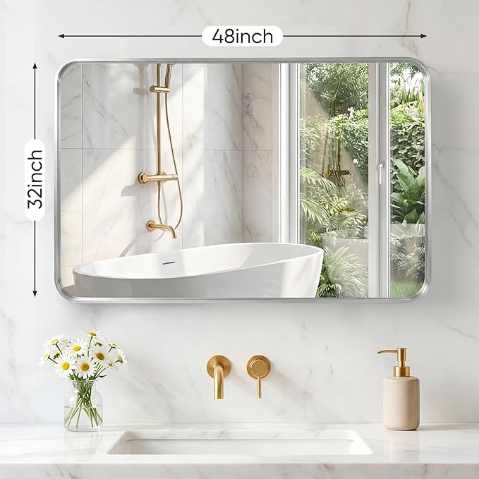 NEWBULIG 32X48 Inch Bathroom Mirror - Image 2