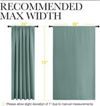 NICETOWN 2 Panels Blackout Curtains, Rod Pocket Window Curtains Room Darkning - Image 4