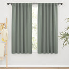 RYB HOME Room Darkening Curtains 2 Panels Set, Energy Efficient Privacy Drapes by RYBHOME