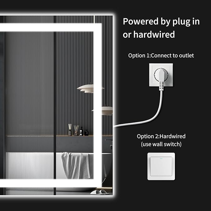 36"x55" LED Bathroom Mirror - Image 7