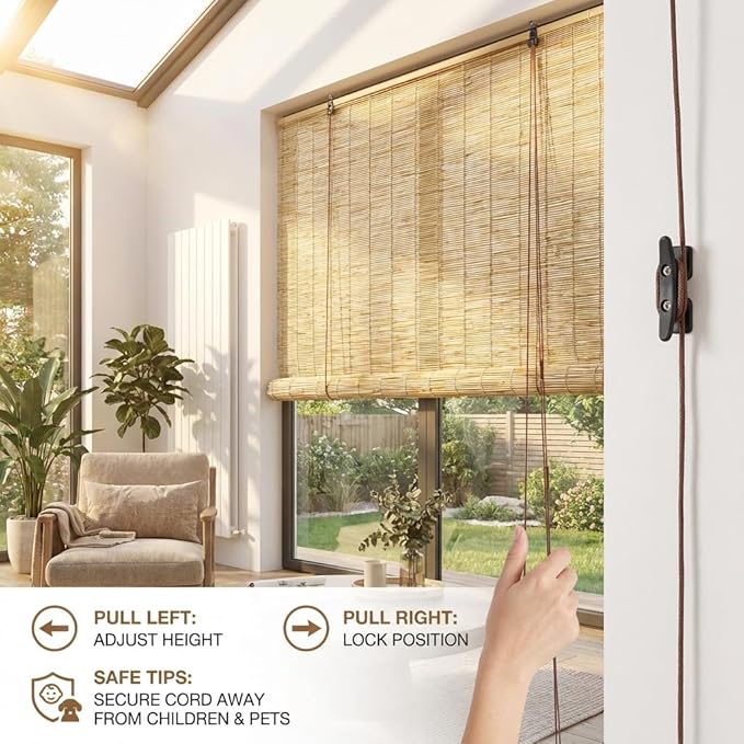 Bamboo Blinds for Interior Windows, Custom Bamboo Shades for Indoor Windows - Image 4