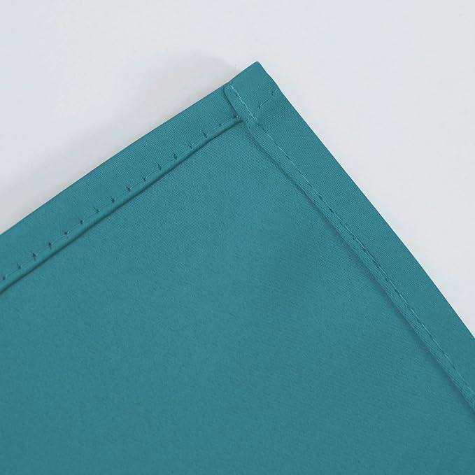 LEMOMO Sea Teal Blackout Curtains 42 x 54 Inch Length Set of 2 Panels Grommet - Image 6