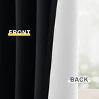 Yakamok 100% Blackout Curtain Panels 96 inches Cold and Light Blocking Drapes - Image 6