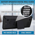 TXL 14.2"" Large Digital Wall Clock Battery Operated, Digital Clock Large - Image 3