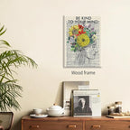Be Kind To Your Mind Quote Poster Prints Mental Health Canvas Wall Art 12x16 - Image 4