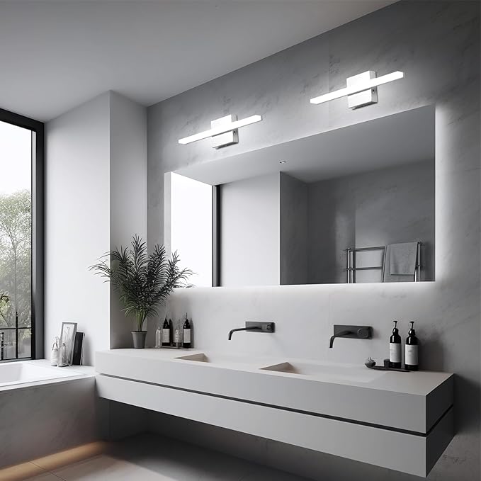 Combuh Modern Bathroom Vanity Light Fixtures Above Mirror Soft Shadow Free - Image 7