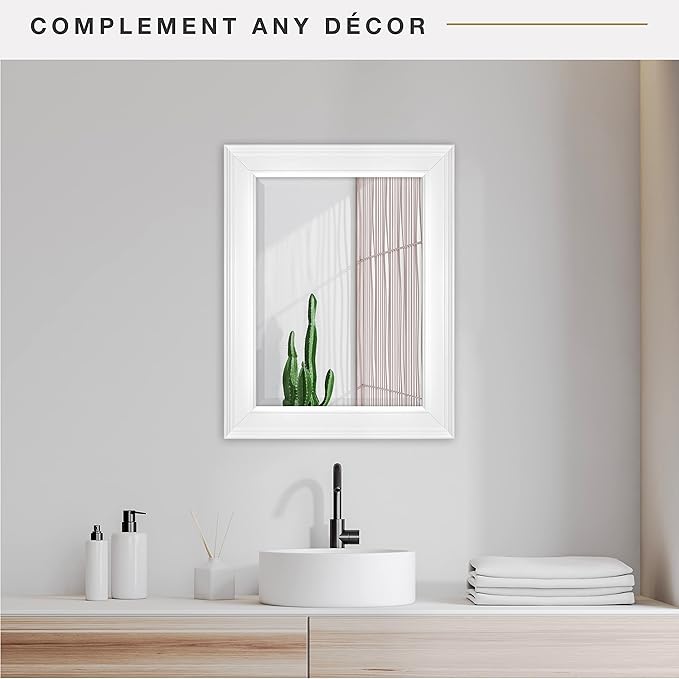 MCS 15 x21 Inch Wall Mirror, 21x27 Inch Overall Size - Image 2