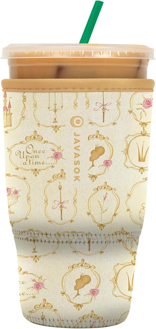 Sok It JavaSok Iced Coffee & Cold Soda Insulated Neoprene Cup Sleeve (Happily Ever After, Large: 30-32oz)