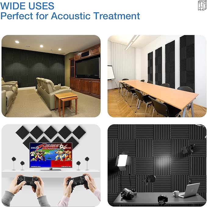 12 Pack Sound Proof Foam Panels - Image 5