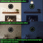 Glow in The Dark Wall Clock Non Ticking, 10 inch Silent Wall Clocks Battery - Image 5