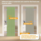 AJAZZ 100% Blackout Magnetic Door Curtain Accordion Door Accordion Doors - Image 3