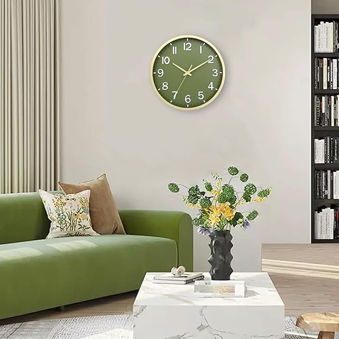 Wall Clocks Battery Operated 12 inch Modern Wall Clock, Silent Non Ticking Wall - Image 5