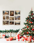 KBKBART Christmas Wall Art Prints Set of 10, Winter Christmas Picture Wall - Image 8