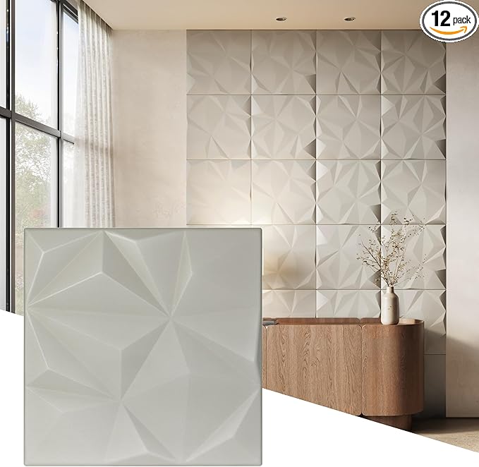 Wall!Supply - 3D Wall Panels – Geo Lite Cashmere Wall Covering - Lightweight by WallSupply