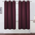 LEMOMO Burgundy Red Blackout Curtains/42 x 72 Inch/Set of 2 Panels Room by Lemomo