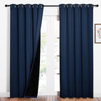 NICETOWN 100% Blackout Curtain Set, Thermal Insulated & Energy Efficiency by NICETOWN
