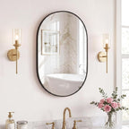Sweetcrispy 20" x 30" Black Bathroom Mirror - Image 7