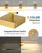 Rayogale 32 Inch Rechargeable Wall Sconce - Image 3
