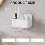 2pc Clear Wall Mount Organizer, Adhesive Cabinet Door Organizer, Self Adhesive - Image 2