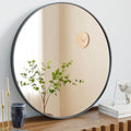 NEWBULIG Round Wall Mirror, 36 Inch Bathroom Mirrors by NEWBULIG