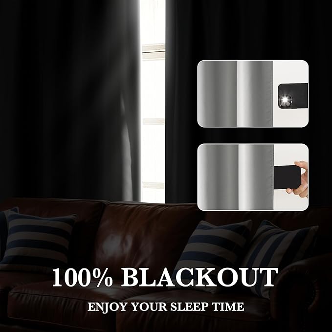 RYB HOME 100% Blackout RV Camper Curtains, Thermal Insulated Total Room - Image 5