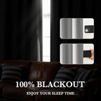 RYB HOME Bedroom Blackout Curtains 63 inches Long, 100% Blackout Thermal - Image 4