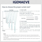 IGEMAEVE 100% Blackout Curtains 96 Inches Long - Image 4