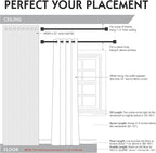 FMFUNCTEX 100% White Blackout Curtains - Image 9