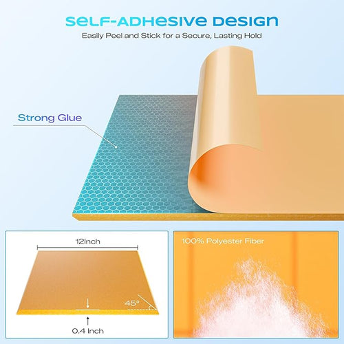 12 Pack Self-Adhesive Acoustic Panels, Soundproof Wall Panels - Image 2