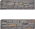 6-Pack Faux Stone Wall Panels PU Stone Veneer Siding, Mortarless 46.25x12.88 - Image 3