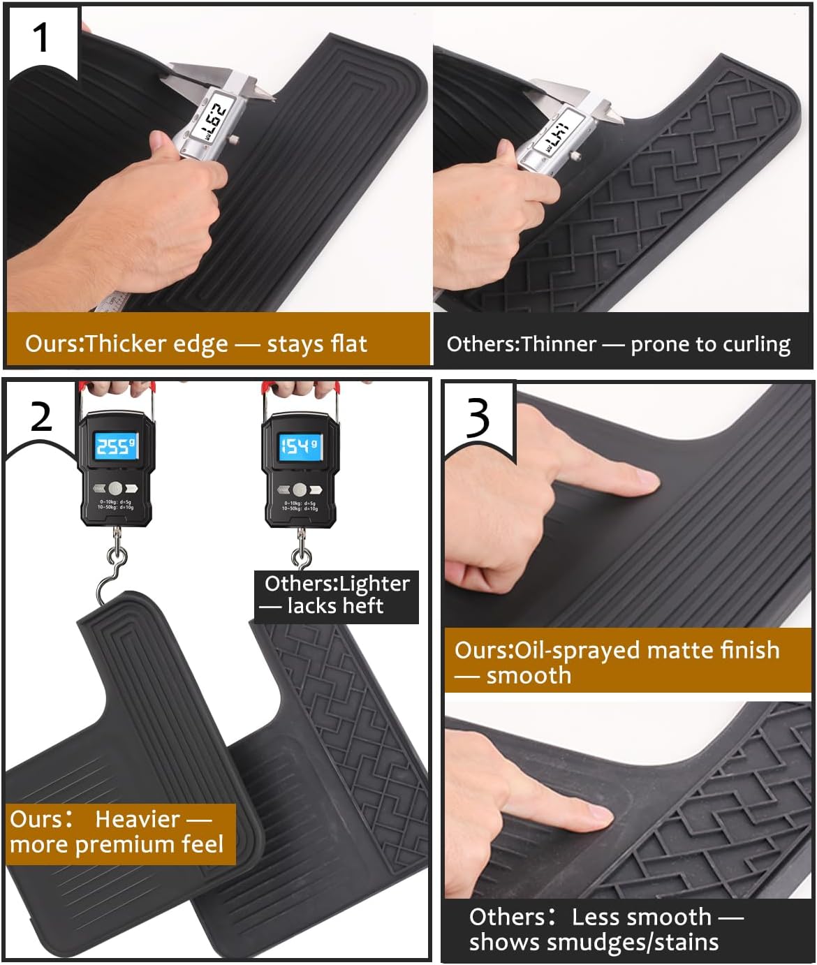 Top Mat for Ninja Luxe Espresso Coffee Machine ES601 & ES701 – Protects Top Surface – Food-Grade Silicone - Grinder Access Unblocked - Waterproof, Heat-Resistant - Accessories for Ninja Luxe Cafe