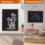 Comix Magnetic Chalkboard, 18 x 24 Inches Wooden-Framed Blackboard - Image 4