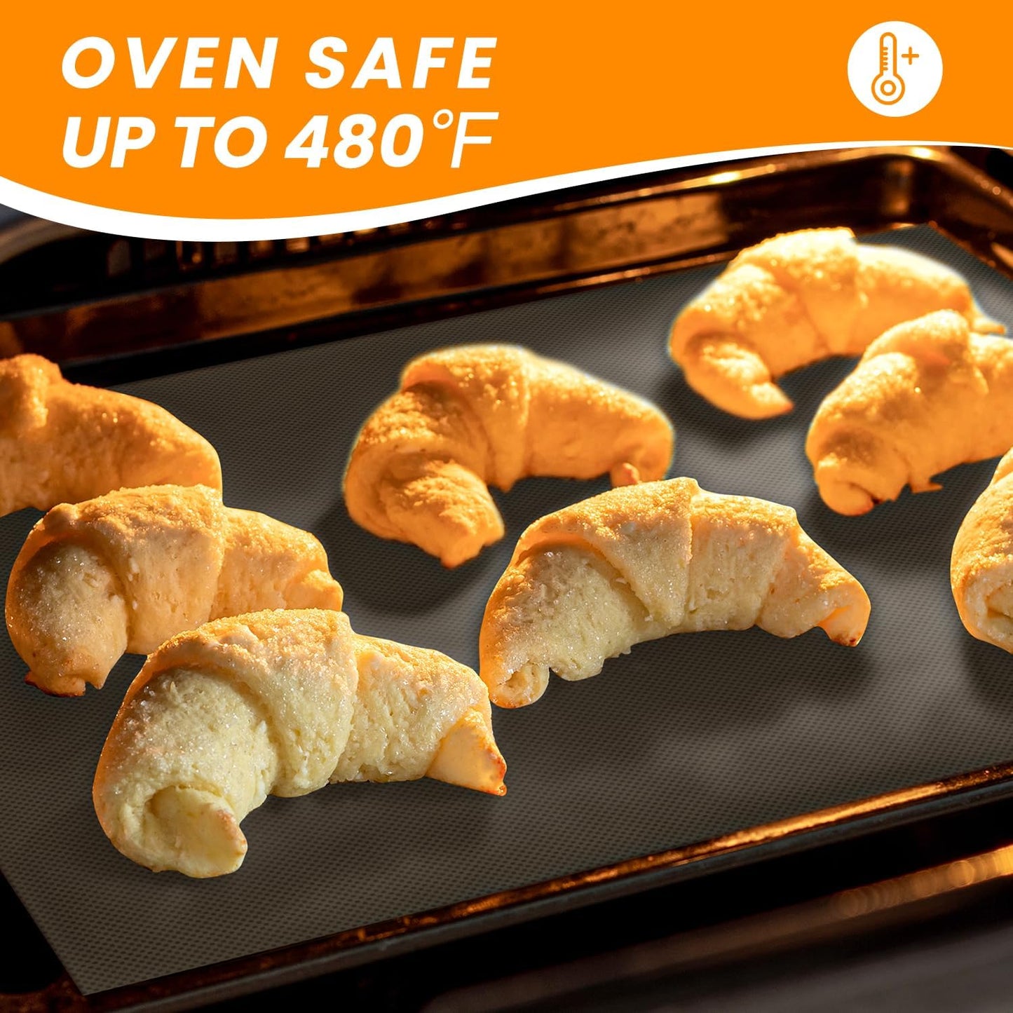 Silicone Baking Mat Roll- Cut To Size Silicone Mat - Reusable Baking Mat, Silicone Pastry Mats for Rolling Dough, Non Stick Food Grade Silicone Sub Mat Roll, Kitchen Counter Mat